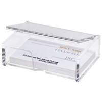 Boîte pour cartes de visite Sigel VA112 Transparent 80 cartes 9 x 6,5 x 3 cm