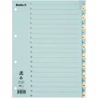 Biella Register 0462442.00 A4 Blau, Gelb 20-teilig 4 1 bis 20