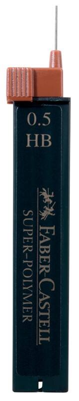 Mines pour porte-mines Faber-Castell HB 0,5 mm Noir 12 Unités