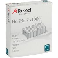 Rexel No.23 23/17 Heftklammern 2101052 Verzinkter Stahl Silber 1000 Stück