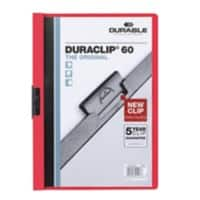 DURABLE Klemmmappe DURACLIP® DIN A4 Rot