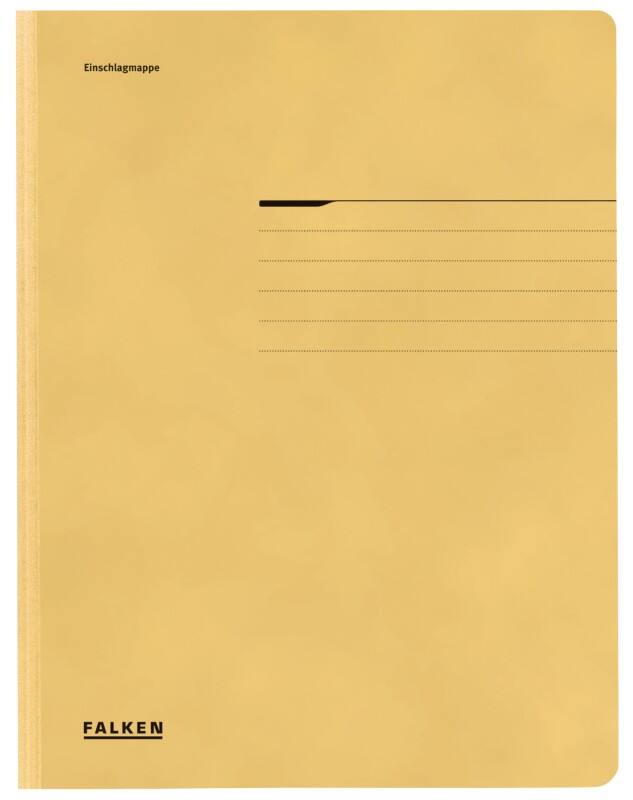 Farde à rabats Falken 80001381 A4 Jaune Carton 24 x 31,8 cm