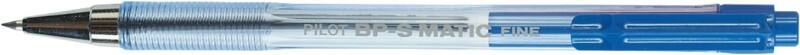Pilot BP-S Matic Einziehbar Kugelschreiber Blau 0.3 mm Fein Kegelförmig Nachfüllbar