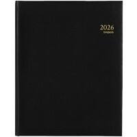 Brepols Concorde Lima Terminplaner 2026 A4 1 Woche / 2 Seiten Deutsch, Englisch, Französisch, Italienisch, Niederländisch, Spanisch Schwarz