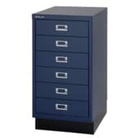 Bisley Schubladenschrank Multidrawer 6 Schubladen Blau 349 x 432 x 670 mm