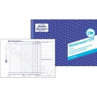 Rapport hebdomadaire AVERY Zweckform 1310 Blanc, bleu A5 paysage 14,8 x 21 cm 100 Feuilles