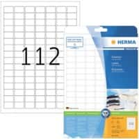 HERMA Universaletiketten 4334 Weiß DIN A4 25,4 x 16,9 mm 25 Blatt à 112 Etiketten