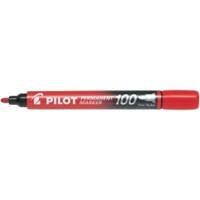 Pilot Super Grip 100 Permanentmarker Fein Rundspitze 1 mm Rot Nein