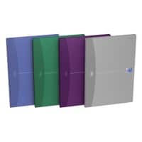 OXFORD Office Essentials A4 Fallgebunden Farbig sortiert Pappcover Notizbuch liniert 96 Blatt 5 Stück