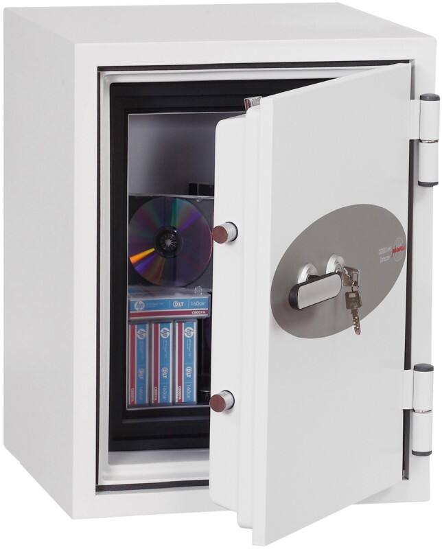 Phoenix Grösse 2 Datenschutztresor Schlüsselverriegelung 18L Datacare DS2001K 600 x 470 x 470mm Weiss