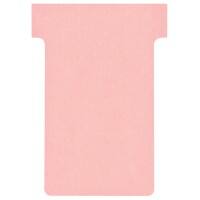 Nobo T-Steckkarten 2 Rosa 6 x 8,5 cm 100 Stück