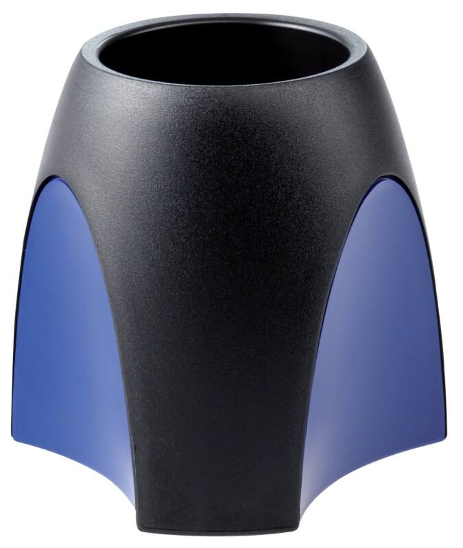HAN Stiftehalter Delta Kunststoff Schwarz, Blau 9,9 x 9,9 x 9,4 cm