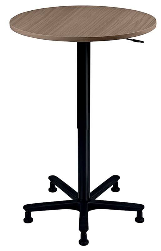 Table debout Hammerbacher Décor noyer, noir 800 x 720 mm