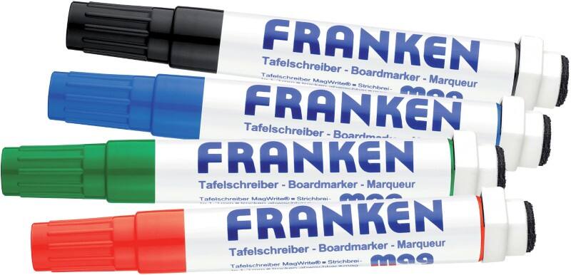 Franken Whiteboard-Marker Farbig assortiert 4 Stück