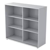 Hammerbacher Matrix Schrank Melaminharzbeschichtete Spanplatte 2 Fachböden 1.200 x 400 x 1.100 mm Grau