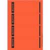 Leitz PC-beschriftbare Selbstklebende Rückenschilder 1685 Für Leitz 1080 Qualitäts-Ordner Rot 62 x 192 mm 100 Stück