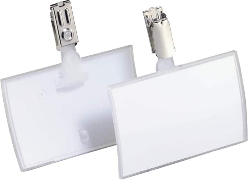 DURABLE Click-Fold Namensschilder Clip 9 x 0,64 x 5,4 cm PP (Polypropylen) 25 Stück