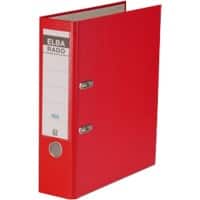 Classeur à levier Rado Star Brilliant ELBA A4 80 mm Rouge 2 anneaux Carton, PP (Polypropylène) Mat