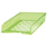 Bene Briefablage 60100 DIN A4 Polystyrol Transparent Grün 25,5 x 37 x 6,5 cm