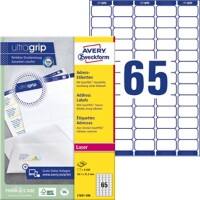 AVERY Zweckform UltraGrip Mini Adressetiketten selbstklebend 38,1 x 21,2 mm Weiss Rechteckig 100 Blatt à 65 Etiketten