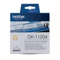 Brother DK-11204 Authentic Mehrzwecketiketten Selbstklebend Weiss 17 x 54 mm 400 Etiketten
