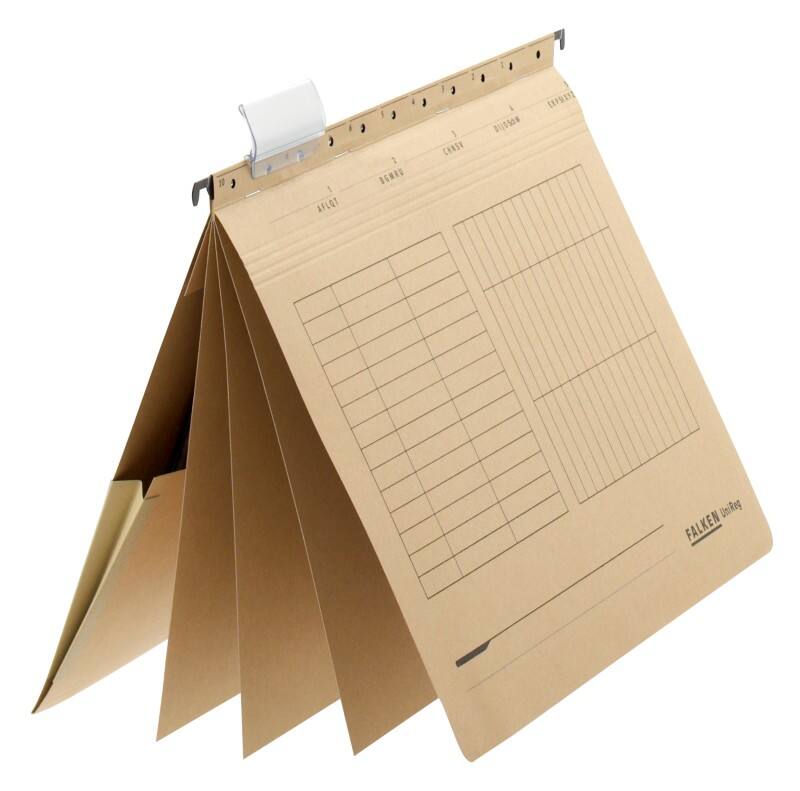 Falken Mehrfachhängehefter A4 Braun Blauer Engel UZ56 (Recyclingkarton Schreibwaren)