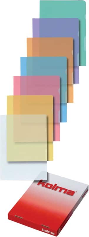 Kolma Sichtmappen Copyresistant A4 Kunststoff 100 Mikron Violett 100 Stück