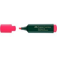 Surligneur Faber-Castell Superfluorescent Rouge Pointe moyenne Biseautée 1 - 5 mm Rechargeable