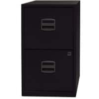 Bisley Hängeregistraturschrank Economy 2 Auszüge Schwarz 413 x 400 x 672 mm