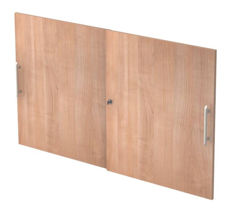 Portes d'armoire Hammerbacher Matrix Décor noyer 1200 x 748 mm 2 unités