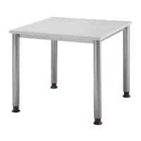 Bureau droit Hammerbacher Matrix Gris clair 800 x 800 x 760 x 68 - 76 mm
