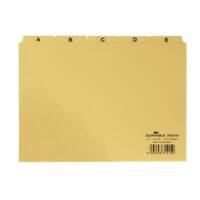 Fiches index alphabétique DURABLE A-Z Jaune 21 x 14,8 cm 25 Unités