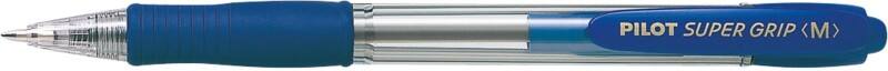 Pilot Super Grip Einziehbar Kugelschreiber Blau 0.4 mm Mittel Kegelförmig Nachfüllbar