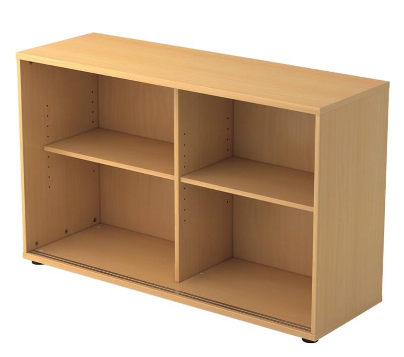 Armoire à portes coulissantes Hammerbacher Matrix Aggloméré, Résine de mélamine 1 Étagère 1200 x 400 x 748 mm Hêtre Brun