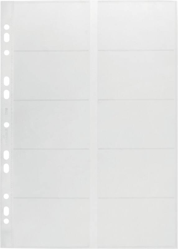 Présentoir cartes de visite DURABLE A4 10 Cartes Transparent 10 Unités