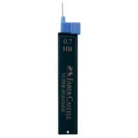 Mines moyennes pour porte-mines. Faber-Castell 120700 Noir HB 12 Unités