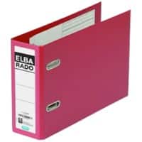 Classeur à levier ELBA Rado Plast A5 75 mm Rouge 2 anneaux 100022637 Carton, PP (Polypropylène) Paysage