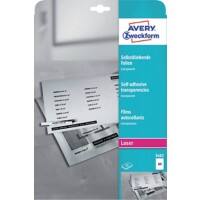 AVERY Zweckform 3482 Selbstklebefolie DIN A4 Transparent 210 x 297 mm 25 Blatt