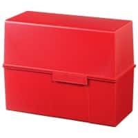 HAN Karteikartenbox DIN A5 450 Karten Rot 22,8 x 10,2 x 17,1 cm