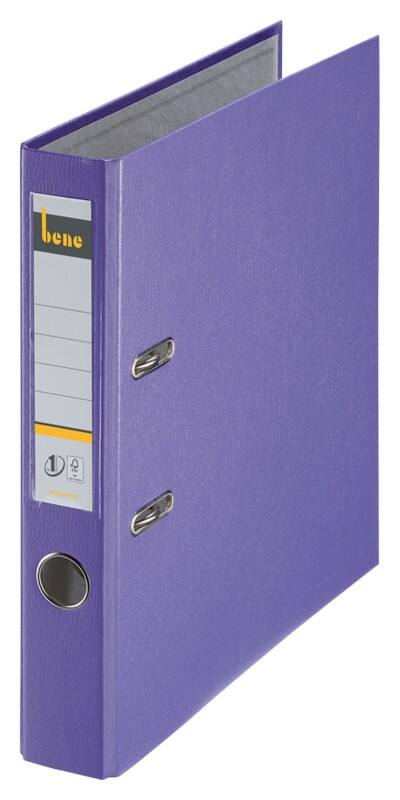 Bene No.1 Power Schmal Ordner A4 52 mm Violett 2 Ringe 291600 Kunststoff Hochformat