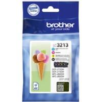 Brother  Original Tintenpatrone LC3213VAL Schwarz, Cyan, Magenta, Gelb 4 Stück Multipack