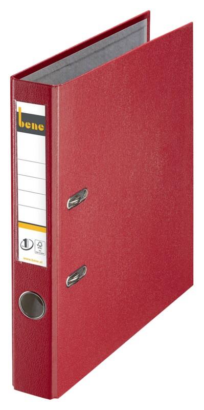 Bene No.1 Power Ordner Schmal A4 52 mm Rot 2 Ringe 291600 Kunststoff Hochformat
