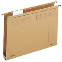 Leitz ALPHA Hängesammler 1942 A4 Mit Kunststoffboden U-Base 40 mm 320 g/m² Naturbraun 100% Recycelter Natron-Karton 25 Stück