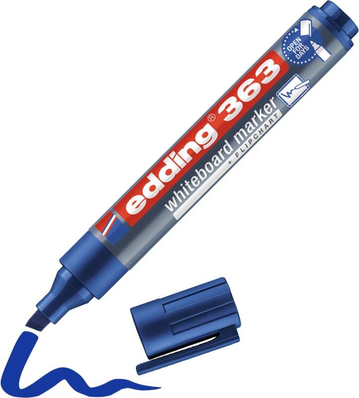 edding 363 Non-permanent Whiteboard-Marker Blau Breit Keilspitze 1 - 5 mm
