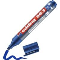 edding 363 Whiteboard-Marker Blau Breit Keilspitze 1 - 5 mm