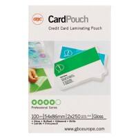 Pochette de plastification Card GBC Brillant 250 microns (2 x 250) Transparent 100 Unités