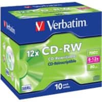 Verbatim CD-RW 12x 700 MB 10 Stück