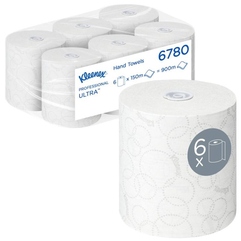 Kleenex Ultra Papierhandtücher Gerollt Weiss 2-lagig 150 m 6780 6 Rollen