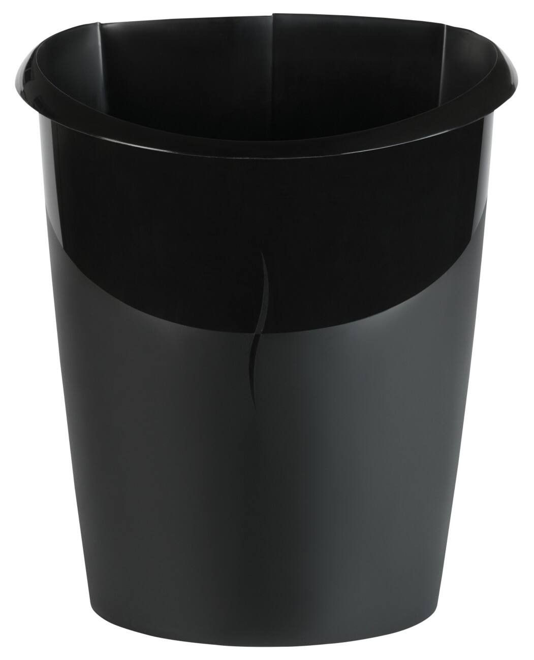CEP Papierkorb Ellypse Schwarz 15L Polypropylen 25,1 x 31,8 x 38 cm