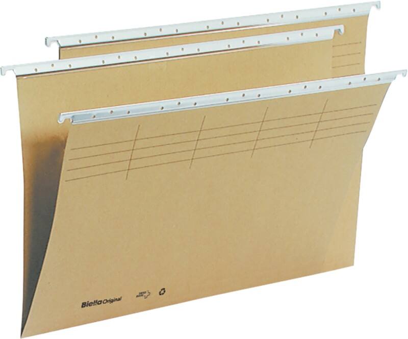 Dossier suspendus verticaux Biella A4 300 g/m² Brun Ange bleu UZ14b (Articles de papeterie en papier recyclé) 50 Unités